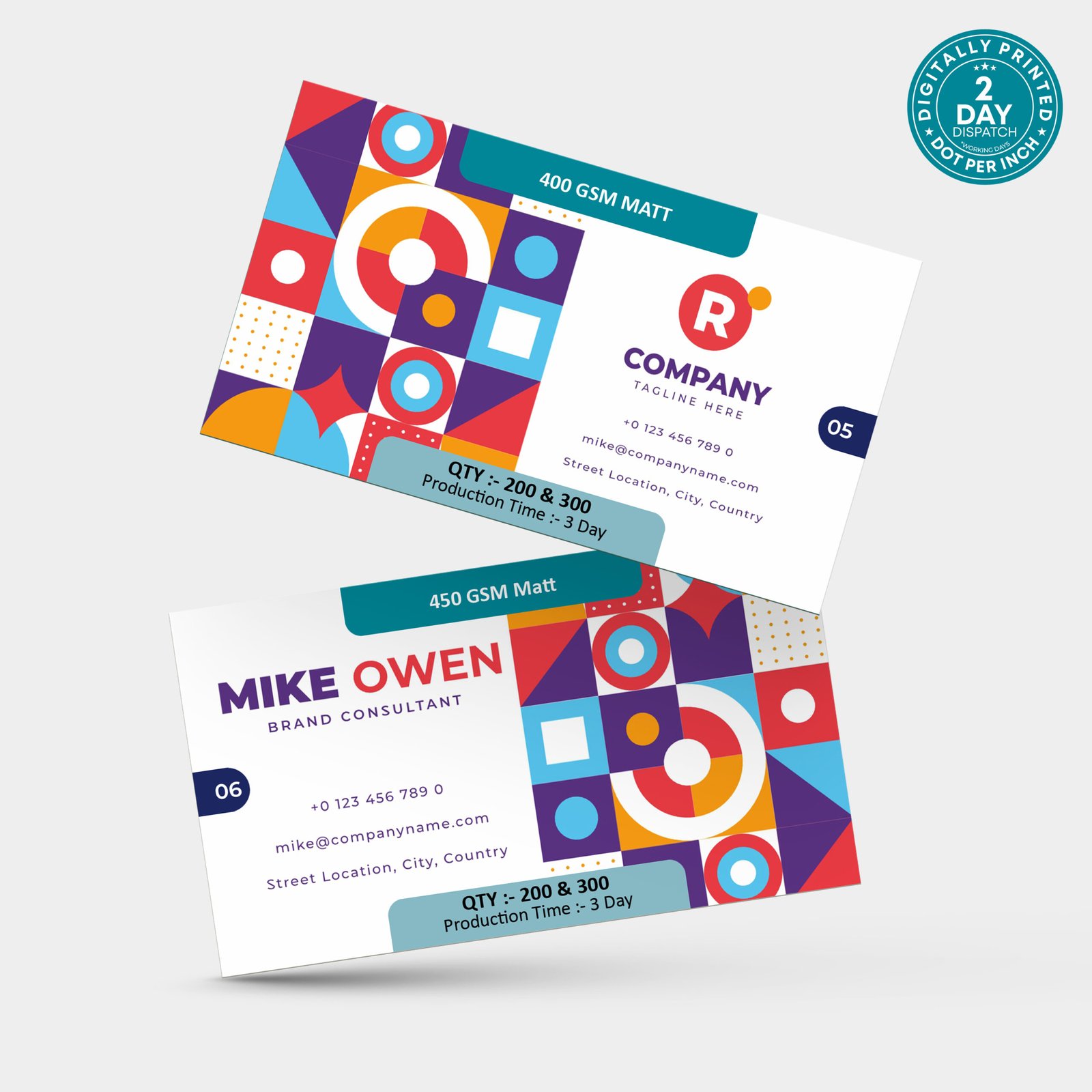 400 GSM Matt Card