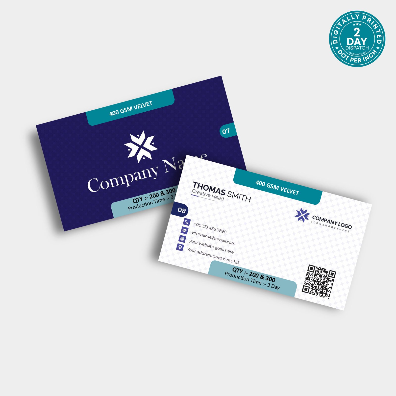 400 GSM Velvet Card