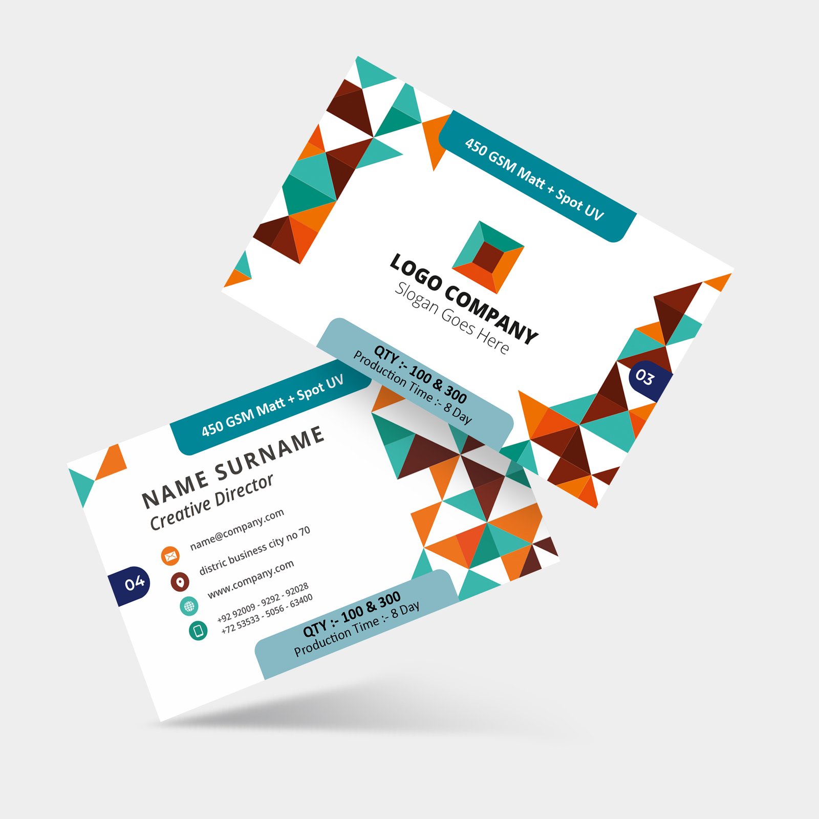 450 GSM Matt Card