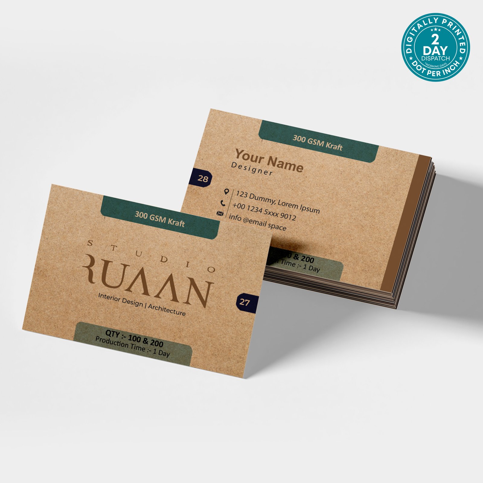 350 GSM Kraft Card