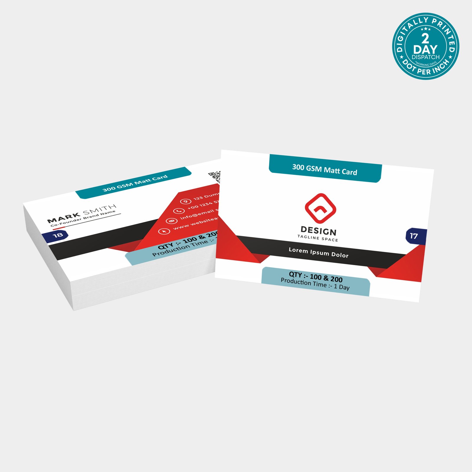 300 GSM Matt Card
