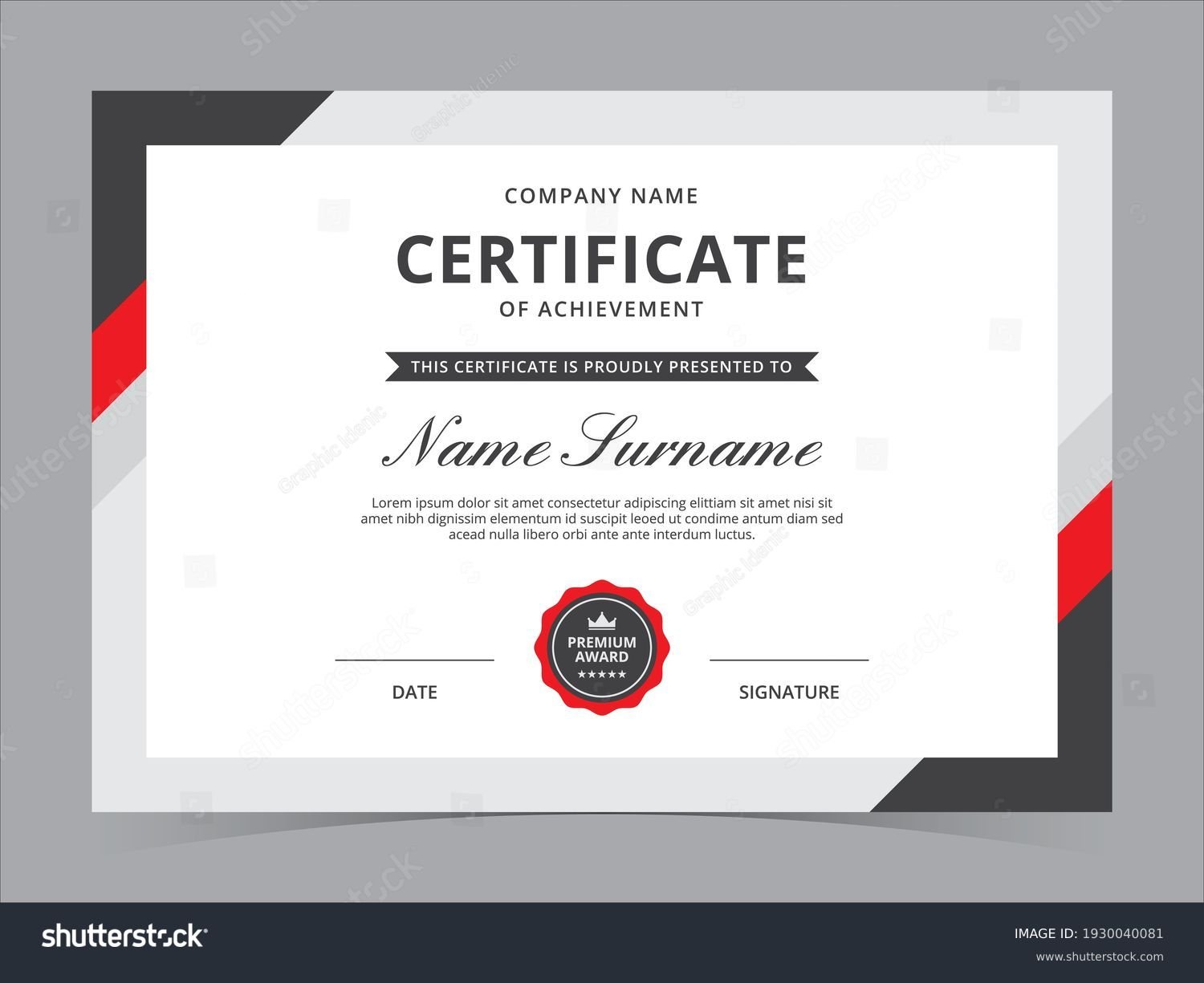 Certificates